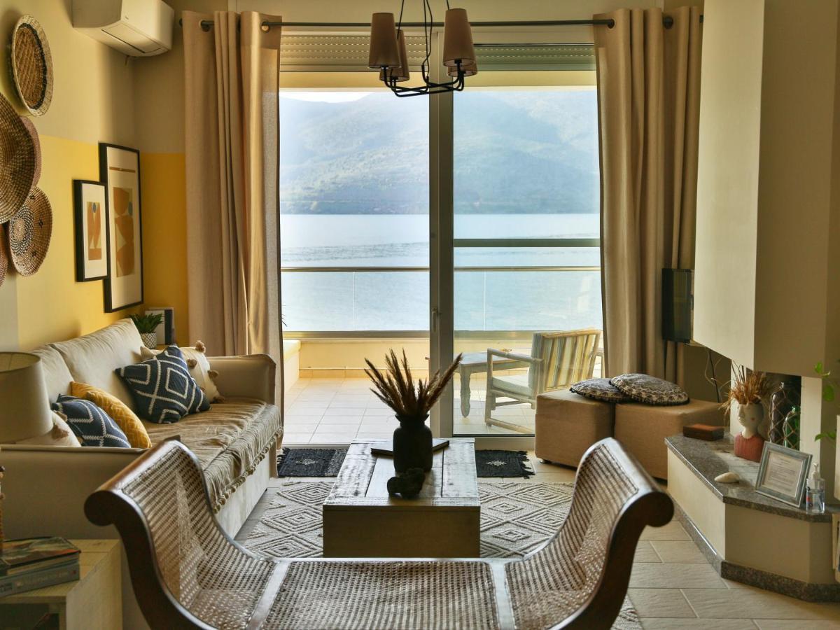 Beach House In Itea-Delphi Экстерьер фото