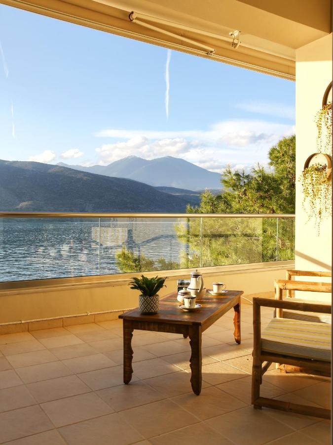 Beach House In Itea-Delphi Экстерьер фото